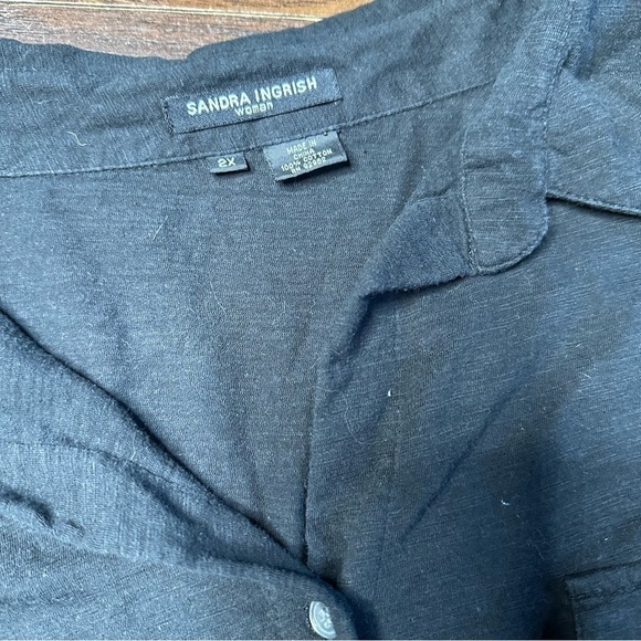 Sandra Ingrish Black Button Down Shirt - Picture 4 of 5